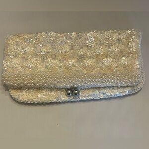 Vintage Hand Beaded  Clutch Purse Hong Kong Evening
Bag